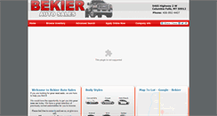 Desktop Screenshot of bekierautosales.com